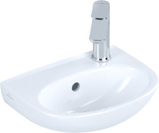 VILLEROY & BOCH O.NOVO FONTEIN MET KRAANGAT RECHTS MET OVERLOOP 36X27.5X14.5CM WIT ALPIN 