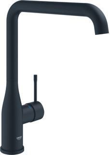 GROHE ESSENCE KEUKENMENGKRAAN MET L-UITLOOP KLEUR PHANTOM BLACK 