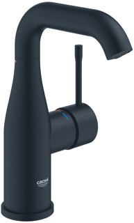 GROHE ESSENCE EENGREEP WASTAFELMENGKRAAN M-SIZE HOOG MET EEN GLADDE BODY KLEUR PHANTOM BLACK 