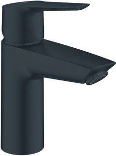 GROHE START 1-GATS WASTAFELKRAAN S-SIZE MET WASTE VOORSPRONG 19.2CM ZWART