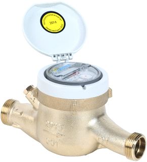 ZENNER WATERMETER BEHUIZING MESSING KWALITEITSKLASSE CUZN36PB-C (CC770S) NOM. DIAMETER BEHUIZING DN 20 NOM. DIAMETER ALLE AANSLUITINGEN 1 (25) UITWENDIGE BUISDIAMETER ALLE AANSLU 22MM BUITENDRAAD CILINDRISCH B DRUKTRAP