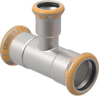 GEBERIT MAPRESS THERM VERLOOP T-STUK: D=22MM D1=15MM D2=22MM 