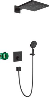 HANSGROHE HG SHOWER SET COMPLEET INBOUW RAINDANCE 300 E MAT ZWART