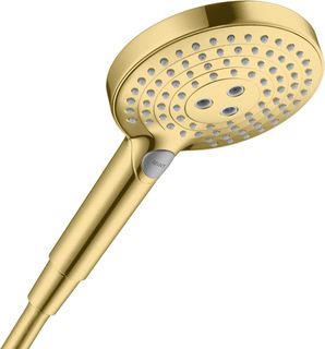 HANSGROHE RAINDANCE SELECT S 120 HANDDOUCHE POLISHED GOLD OPTIC 