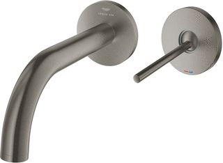 GROHE ATRIO S-SIZE 2-GATS WASTAFELMENGKRAAN WAND 180 MM HARD GRAPHITE GEBORSTELD 