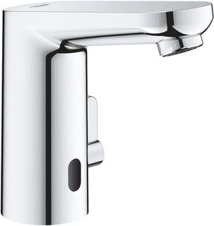 GROHE EUROSMART COSMOPOLITAN E INFRAROOD WASTAFELKRAAN MET MENGING EN INSTELBARE TEMPERATUURBEGRENZER M-SIZE CHROOM 