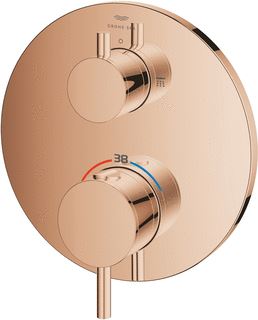 GROHE ATRIO THERMOSTATISCH OPBOUWDEEL MET OMSTEL (HOOFDDOUCHE / HANDDOUCHE) WARM SUNSET 