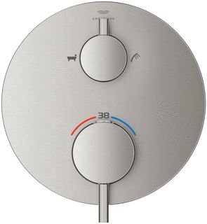 GROHE ATRIO THERMOSTATISCHE MENGKRAAN VOOR 2 UITGANGEN MET GEINTEGREERD 