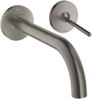 GROHE ATRIO S-SIZE 2-GATS WASTAFELMENGKRAAN WAND 220 MM HARD GRAPHITE GEBORSTELD 