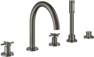 GROHE ATRIO 5-GATS BADRANDCOMBINATIE KRUISGREPEN HARD GRAPHITE GEBORSTELD 