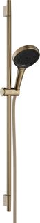 HANSGROHE RAINFINITY DOUCHESET 130 3JET MET GLIJSTANG 90 CM PUSH-SCHUIFSTUK EN TEXTIEL DOUCHESLANG 160 CM BRUSHED BRONZE 