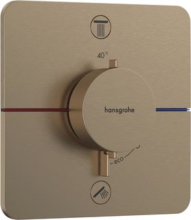 HANSGROHE SHOWERSELECT COMFORT Q THERMOSTAAT INBOUW VOOR 2 FUNCTIES BRUSHED BRONZE 