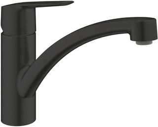 GROHE START 1-GATS KEUKENKRAAN VOORSPRONG 22.7CM MAT ZWART 