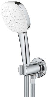 GROHE TEMPESTA CUBE BADSET MET HANDDOUCHE 11CM MET 3 STRAALSOORTEN MET VASTE HANDDOUCHEHOUDER + DOUCHESLANG 150CM CHROOM