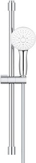 GROHE TEMPESTA GLIJSTANGSET MET HANDDOUCHE 11CM MET 3 STRAALSOORTEN 60CM MET DOUCHESLANG 175CM CHROOM 