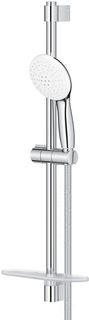 GROHE TEMPESTA GLIJSTANGSET MET HANDDOUCHE 11CM MET 2 STRAALSOORTEN MET ZEEPSCHAAL 60CM MET DOUCHESLANG 175CM CHROOM 