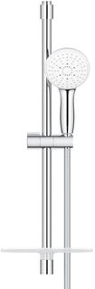 GROHE TEMPESTA GLIJSTANGSET MET HANDDOUCHE 11CM MET 3 STRAALSOORTEN 60CM MET DOUCHESLANG 175CM MET EASYREACH TRAY CHROOM 