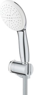 GROHE TEMPESTA BADSET MET HANDDOUCHE 11CM MET 2 STRAALSOORTEN MET VERSTELBARE HANDDOUCHEHOUDER +DOUCHESLANG 175CM CHROOM