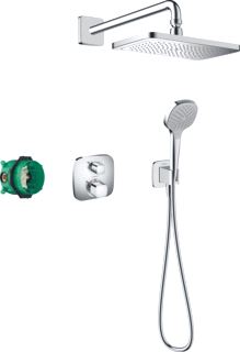 HANSGROHE CROMA E 280 1JET INBOUW DOUCHESET MET ECOSTAT E CHROOM 