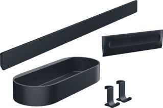 HANSGROHE WALLSTORIS BUNDELSET DOUCHE MAT ZWART