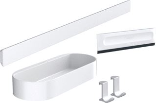 HANSGROHE WALLSTORIS BUNDELSET DOUCHE MAT WIT