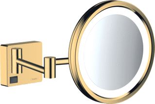 HANSGROHE ADDSTORIS SCHEERSPIEGEL MET LED LICHT POLISHED GOLD OPTIC 