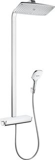 HANSGROHE RAINDANCE E SHOWERPIPE 360 1JET ECOSMART 9 L/MIN MET THERMOSTAAT CHROOM/WIT 