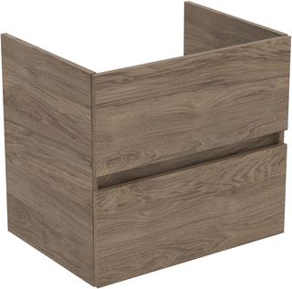 IDEAL STANDARD TIEMPO WASTAFELMEUBEL 600X440X550MM 2 LADEN SC GREEPLOOS FLINT HICKORY