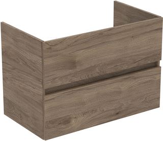 IDEAL STANDARD TIEMPO WASTAFELMEUBEL 800X440X550MM 2 LADEN SC GREEPLOOS FLINT HICKORY