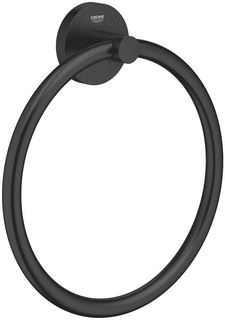 GROHE ESSENTIALS HANDDOEKRING MATTE BLACK