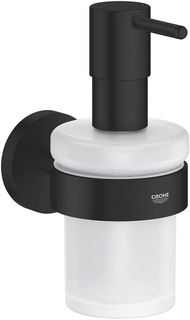 GROHE ESSENTIALS ZEEPDISPENSER MET HOUDER MATTE BLACK