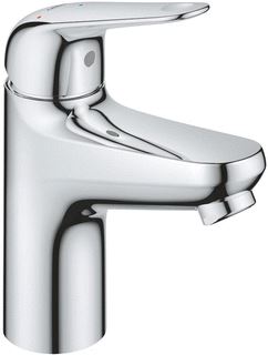 GROHE SWIFT 1-GATS WASTAFELKRAAN S-SIZE MET PUSH OPEN ENERGY SAVING VOORSPRONG 10.4CM CHROOM 