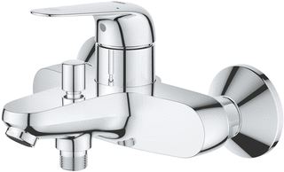 GROHE SWIFT BADKRAAN MET OMSTEL MET KOPPELINGEN HOH=15CM CHROOM 