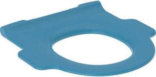 GEBERIT BAMBINI WC-ZITRING MET STEUNGREPEN TOP-FIX BLAUW 