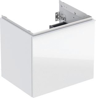 GEBERIT ACANTO WASTAFELONDERKAST 1 LADE 1 BINNENLADE B60 WIT GLAS