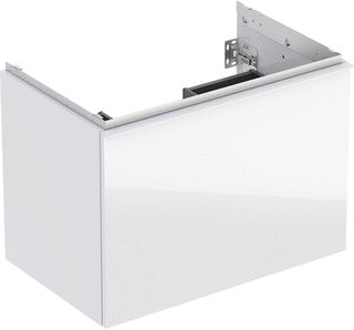 GEBERIT ACANTO WASTAFELONDERKAST 1 LADE 1 BINNENLADE B75 WIT GLAS