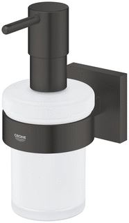 GROHE START CUBE ZEEPDISPENSER MET HOUDER MATTE BLACK