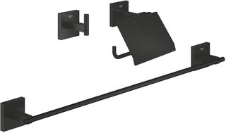 GROHE START CUBE ACCESSOIRE SET 3-IN-1 MATTE BLACK