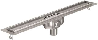 ACO SHOWERDRAIN C RVS DOUCHEGOOT 985 MM ONDERUITLOOP 50 MM WATERSLOT MET VLOERFLENS INBOUWDIEPTE 80 MM