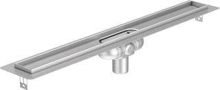 ACO SHOWERDRAIN C RVS DOUCHEGOOT 585 MM ONDERUITLOOP 25 MM WATERSLOT MET VLOERFLENS INBOUWDIEPTE 55 MM