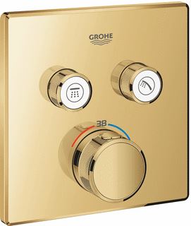 GROHE GROHTHERM SMARTCONTROL OPBOUWDEEL T MET OMSTEL (2X) COOL SUNRISE 