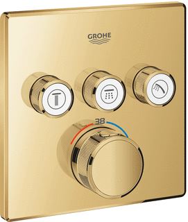 GROHE GROHTHERM SMARTCONTROL OPBOUWDEEL T MET OMSTEL (3X) COOL SUNRISE 