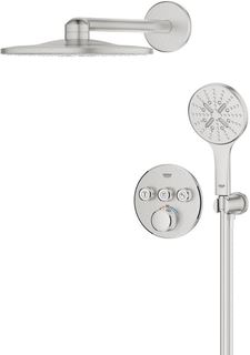 GROHE GROHTHERM SMARTCONTROL (3X) COMFORTSET 310 ROND SUPERSTEEL 