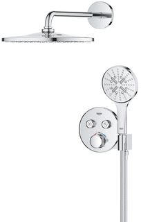 GROHE GROHTHERM SMARTCONTROL MET DOUCHEHOUDER (2X) COMFORTSET 310 ROND 9,5 L/M 