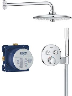 GROHE GROHTHERM SMARTCONTROL MET DOUCHEHOUDER (2X) COMFORTSET EUPHORIA 260 