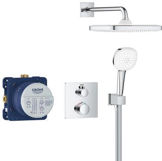 GROHE GROHTHERM SHOWER SET 250 VIERKANT 