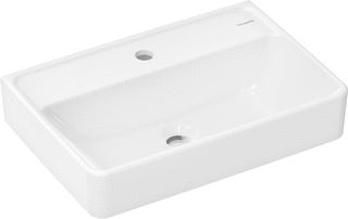 HANSGROHE XANUIA Q WASTAFEL COMPACT 550/370 MET KRAANGAT ZONDER OVERLOOP WIT 