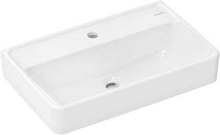 HANSGROHE XANUIA Q WASTAFEL COMPACT 600/370 MET KRAANGAT ZONDER OVERLOOP WIT 