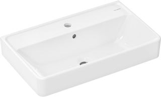 HANSGROHE XANUIA Q WASTAFEL COMPACT 650/390 MET KRAANGAT MET OVERLOOP WIT 