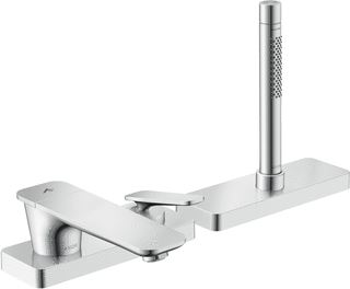 AXOR CITTERIO C 3-GATS EENGREEPS BADRANDKRAAN MET SBOX BRUSHED NICKEL